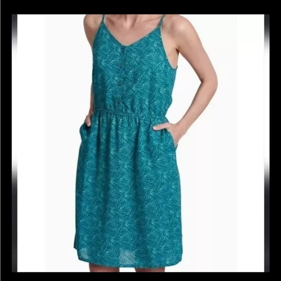 Kuhl  Lucie Geometric Print Sleeveless Dress XS Blue - Picture 1 of 11